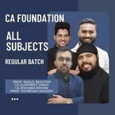 CA Foundation All Subject Combo | Regular Batch By Vishwas CA